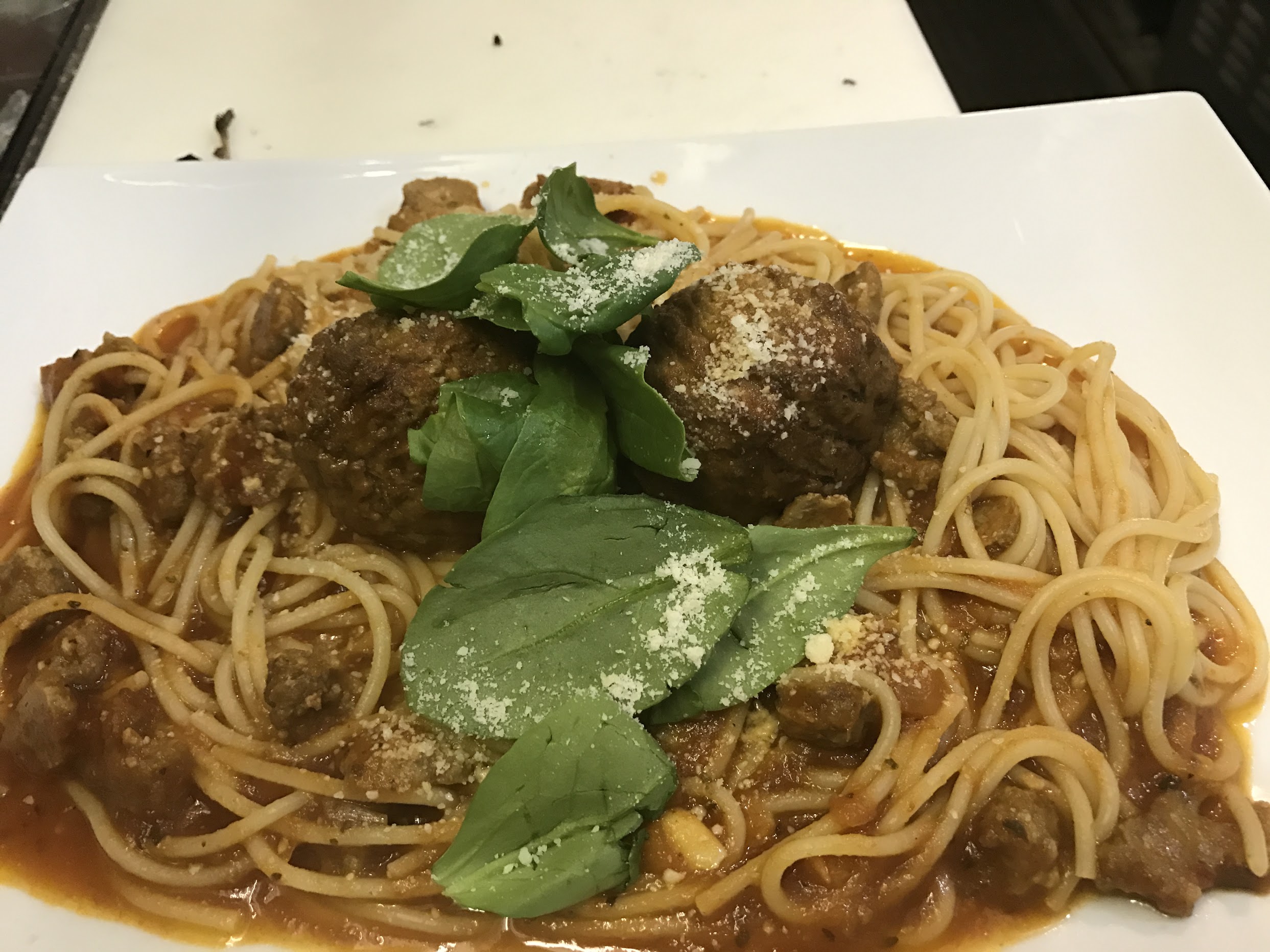 Spaghetti Sausage and Meatball